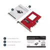 StarTech.com Adapter U.2 na PCIe dla 2,5-calowego dysku SSD U.2 NVMe - SFF-8639 - x4 PCI Express 4.0
