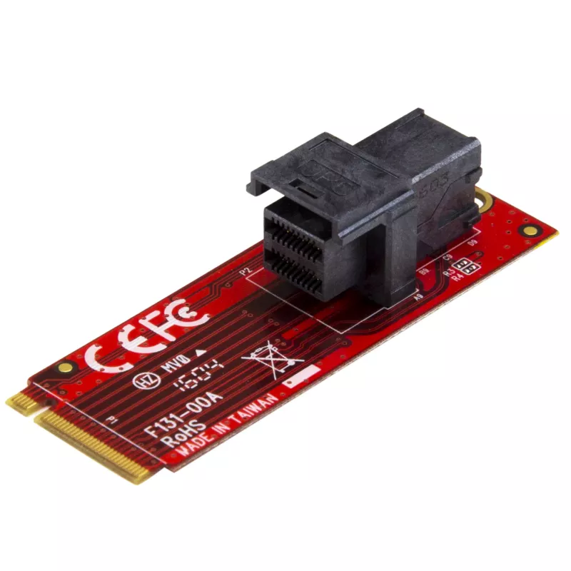 StarTech.com U.2 (SFF-8643) do M.2 PCI Express 3.0 x4 Karta adaptera hosta dla 2,5” U.2 NVMe SSD