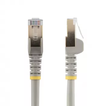 StarTech.com 3m kabel Ethernet CAT6a - 10 Gigabit ekranowany, bez zaczepów, RJ45, 100W PoE, kabel krosowy - 10GbE STP kabel sieciowy z odciążeniem - szary, testowany indywidualnie, okablowanie z certyfikatem UL, TIA
