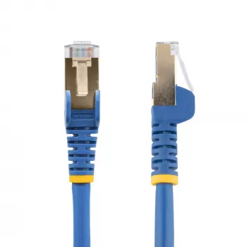 StarTech.com 3m CAT6a kabel Ethernet – 10 Gigabit ekranowany, bez zaczepów, RJ45, 100W PoE, przewód krosowy – 10GbE STP kabel sieciowy z odciążeniem – niebieski, testowany indywidualnie / okablowanie z certyfikatem UL / TIA
