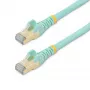 StarTech.com 3m CAT6a Ethernet kabel - 10 Gigabit Shielded Snagless RJ45 100W PoE Patch Cord - 10GbE STP kabel sieciowy w/Strain Relief - Aqua Individually Tested/Wiring is UL Certified/TIA