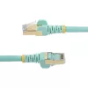 StarTech.com 3m CAT6a Ethernet kabel - 10 Gigabit Shielded Snagless RJ45 100W PoE Patch Cord - 10GbE STP kabel sieciowy w/Strain Relief - Aqua Individually Tested/Wiring is UL Certified/TIA