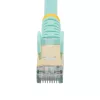 StarTech.com 3m CAT6a Ethernet kabel - 10 Gigabit Shielded Snagless RJ45 100W PoE Patch Cord - 10GbE STP kabel sieciowy w/Strain Relief - Aqua Individually Tested/Wiring is UL Certified/TIA