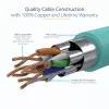 StarTech.com 3m CAT6a Ethernet kabel - 10 Gigabit Shielded Snagless RJ45 100W PoE Patch Cord - 10GbE STP kabel sieciowy w/Strain Relief - Aqua Individually Tested/Wiring is UL Certified/TIA