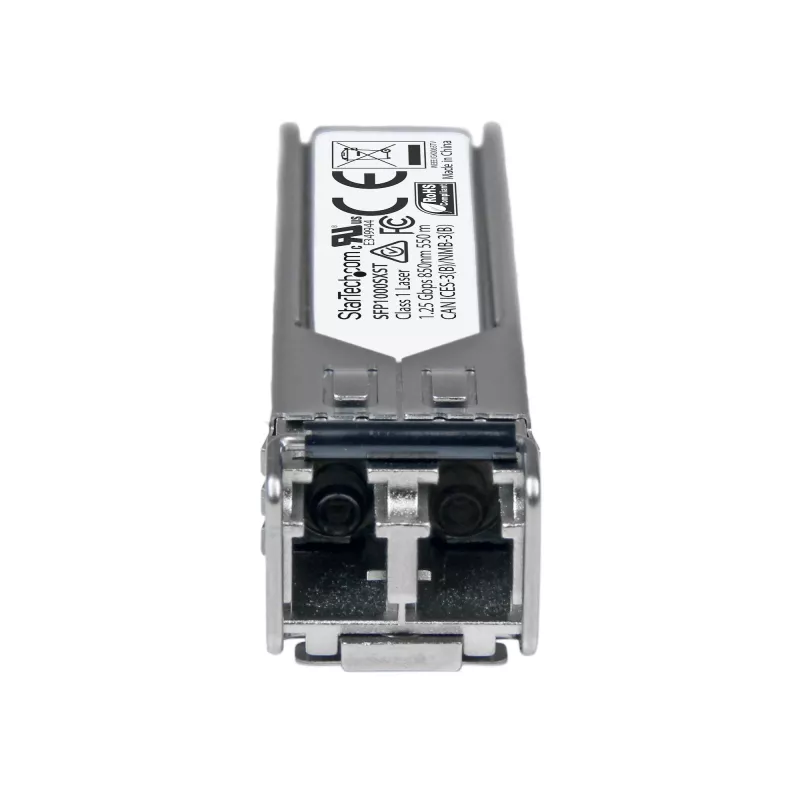 StarTech.com MSA Compliant SFP transceiver Module - 1000BASE-SX~MSA Uncoded SFP Module - 1000BASE-SX - 1GbE Multi Mode Fiber (MMF) Optic transceiver - 1GE Gigabit Ethernet SFP - LC 550m - 850nm - DDM