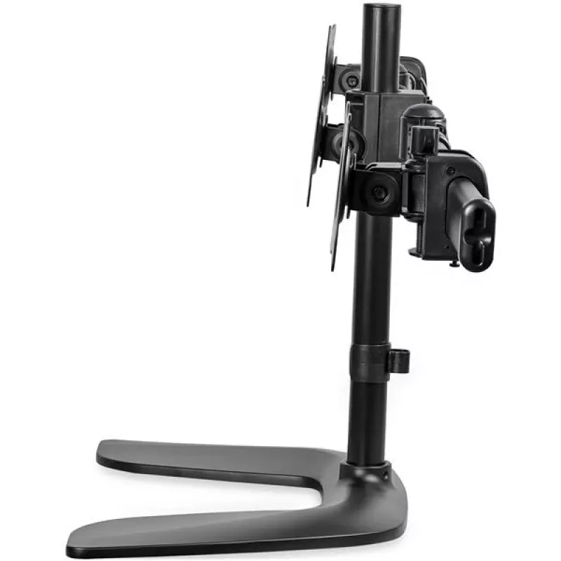 StarTech.com Stojak biurkowy na trzy monitory – uchylny, zaciskowy, 24 kg, 33 cm (13 cali), 68,6 cm (27 cali), 100 x 100 mm, Czarny