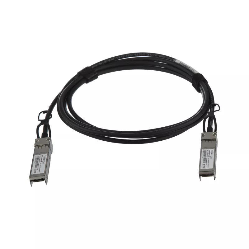 StarTech.com MSA Uncoded Kompatybilny 2m 10G SFP+ do SFP+ Direct Attach Breakout kabel Twinax - 10 GbE SFP+ miedź DAC 10 Gbps Low Power Passive transceiver Module DAC