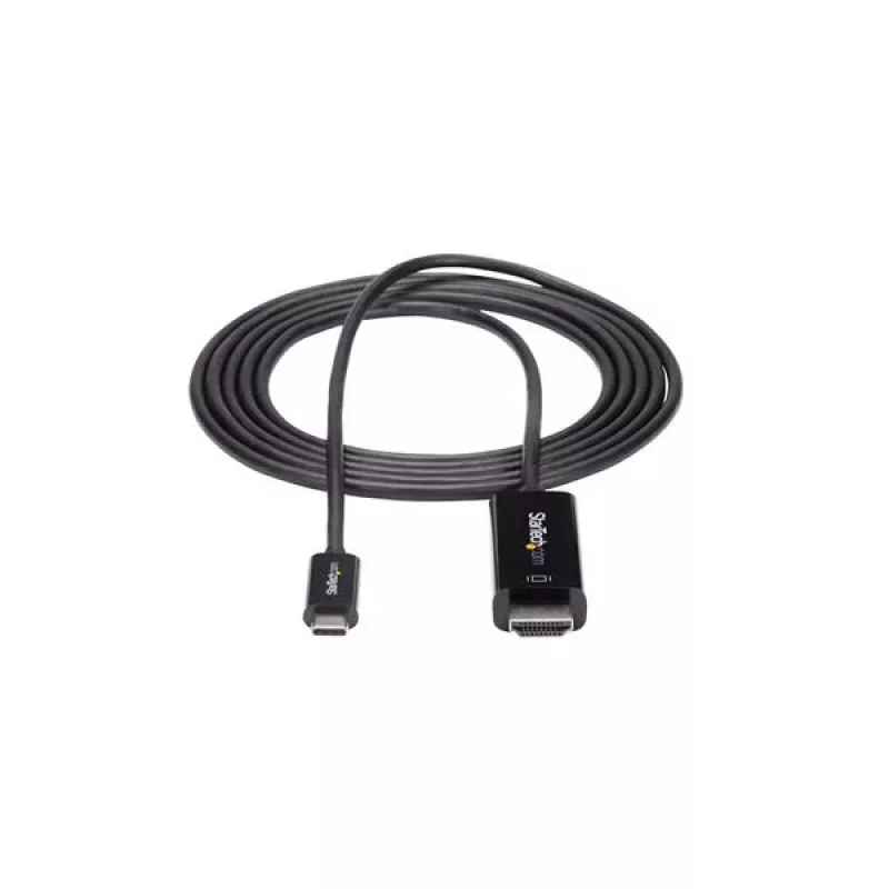 Kabel StarTech.com 1,8 m (2 m) USB-C do HDMI – 4K 60 Hz USB Typu C do HDMI 2.0 – kabel przejściówka wideo – zgodny z Thunderbolt 3 – laptop do monitora/wyświetlacza HDMI – DP 1.2 Alt Mode HBR2 – czarny