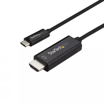 StarTech.com 1m USB-C do HDMI - 4K 60Hz USB-C do HDMI 2.0 adapter kablowy wideo - Thunderbolt 3 - Laptop do monitora/ekranu HDMI - DP 1.2 Alt Mode HBR2 - czarny