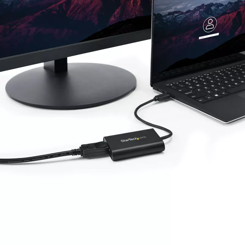 StarTech.com Adapter USB 3.0 na DisplayPort, Konwerter monitora USB DP dla Windows, 4K (bez obsługi macOS/ChromeOS/Linux) - TAA