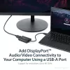 StarTech.com Adapter USB 3.0 na DisplayPort, Konwerter monitora USB DP dla Windows, 4K (bez obsługi macOS/ChromeOS/Linux) - TAA