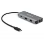 StarTech.com 3-portowy hub USB-C z portem Gigabit Ethernet RJ45 GbE – 2x USB-A, 1x USB-C – SuperSpeed 10 Gb/s USB 3.1/3.2 Gen 2 adapter koncentratora USB-C – zasilany z magistrali USB – aluminium – współpracuje z TB3