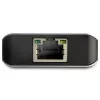 StarTech.com 3-portowy hub USB-C z portem Gigabit Ethernet RJ45 GbE – 2x USB-A, 1x USB-C – SuperSpeed 10 Gb/s USB 3.1/3.2 Gen 2 adapter koncentratora USB-C – zasilany z magistrali USB – aluminium – współpracuje z TB3