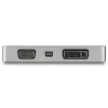 StarTech.com USB C wieloportowy adapter wideo z HDMI, VGA, Mini DisplayPort lub DVI - Adapter monitora USB Type C na HDMI 2.0 lub mDP 1.2 (4K 60 Hz) - VGA lub DVI (1080p) - Aluminium w kolorze gwiezdnej szarości