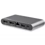 Stacja dokująca StarTech.com USB-C - 4K Dual Monitor DisplayPort - Mini stacja dokująca do laptopa - Przesył mocy 100 W - GbE, hub USB-A z 2 portami - Adapter wieloportowy USB typu C - Kabel 100 cm