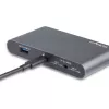 Stacja dokująca StarTech.com USB-C - 4K Dual Monitor DisplayPort - Mini stacja dokująca do laptopa - Przesył mocy 100 W - GbE, hub USB-A z 2 portami - Adapter wieloportowy USB typu C - Kabel 100 cm