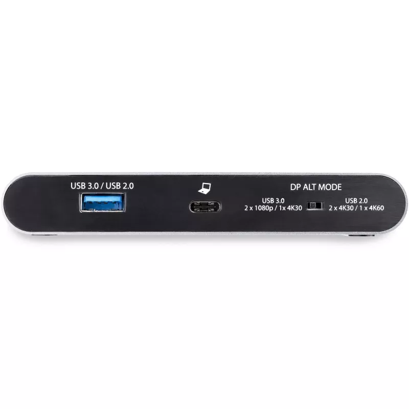 Stacja dokująca StarTech.com USB-C - 4K Dual Monitor DisplayPort - Mini stacja dokująca do laptopa - Przesył mocy 100 W - GbE, hub USB-A z 2 portami - Adapter wieloportowy USB typu C - Kabel 100 cm