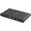 StarTech.com Adapter wieloportowy USB C - Mini stacja dokująca USB Type-C z wideo HDMI 4K lub VGA 1080p - Przesył mocy 100 W, 3-portowy hub USB 3.0, GbE, SD i microSD - Podróżna stacja dokująca do laptopa