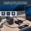StarTech.com Adapter wieloportowy USB C - Mini stacja dokująca USB Type-C z wideo HDMI 4K lub VGA 1080p - Przesył mocy 100 W, 3-portowy hub USB 3.0, GbE, SD i microSD - Podróżna stacja dokująca do laptopa