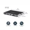 StarTech.com Adapter wieloportowy USB C - Mini stacja dokująca USB Type-C z wideo HDMI 4K lub VGA 1080p - Przesył mocy 100 W, 3-portowy hub USB 3.0, GbE, SD i microSD - Podróżna stacja dokująca do laptopa
