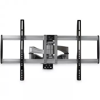 StarTech.com Pełnoruchowy Uchwyt Ścienny do Telewizora - Wytrzymały, Przegubowy Uchwyt do Telewizorów od 32 do 75 cali (165 funtów/75 kg) VESA Display - Uniwersalne Regulowane Ramie do Płaskich Ekranów z Pochylaniem/Obracaniem - Srebrny