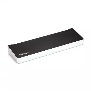 StarTech.com 4K USB-C Dock, Potrójna Stacja Dokująca UHD 4K, Mac i Windows, USB C do HDMI i DisplayPort, Zasilanie 100 W, 5-portowy Hub USB 5 Gb/s – TAA