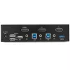 StarTech.com 2-portowy przełącznik KVM DisplayPort – 4K 60 Hz – pojedynczy wyświetlacz – dwuportowy przełącznik KVM UHD DP 1.2 USB ze zintegrowanym hubem USB 3.0 i audio – Dell HP Apple Lenovo – zgodny z TAA