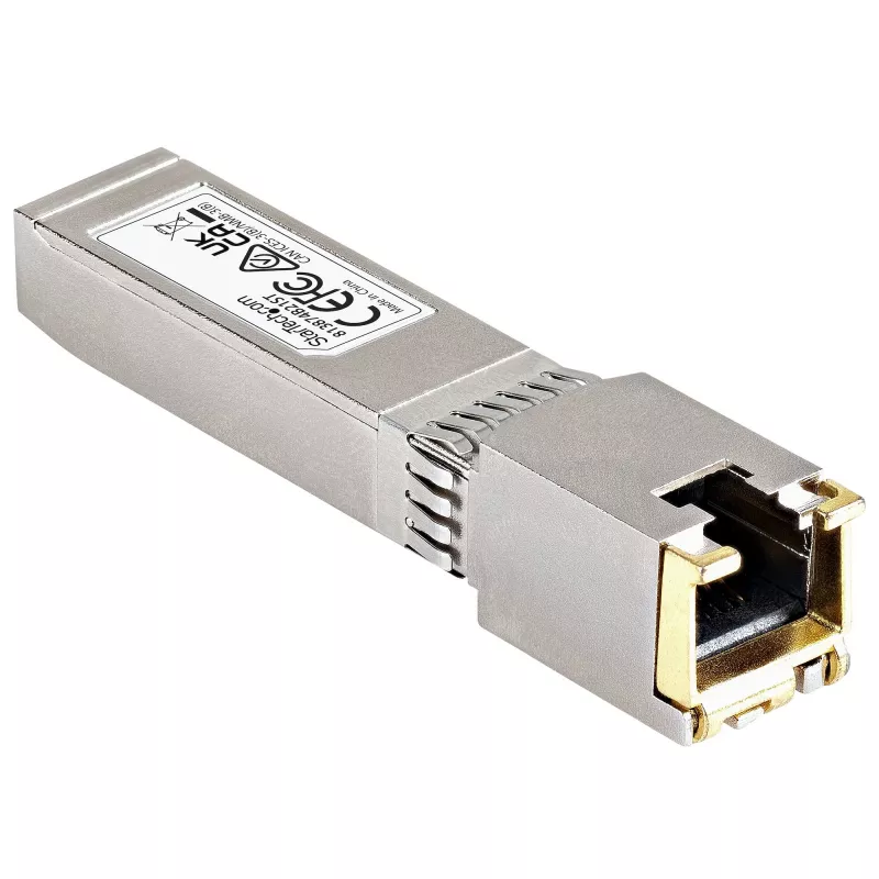 Moduł SFP+ kompatybilny z HPE 813874-B21 – 10GBASE-T – SFP na RJ45 Cat6/Cat5e – 10GE Gigabit Ethernet SFP+ – RJ-45 30 m – HPE BladeSystem, c-Class