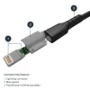 StarTech.com 3-stopowa (1 m) Wytrzymała czarna przejściówka USB-A na Lightning – Solidny, wzmocniony włóknem aramidowym kabel USB typu A do ładowarki/synchronizacji Lightning – z certyfikatem Apple MFi do iPada/iPhone’a 12