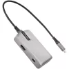 Adapter wieloportowy StarTech.com USB C — USB-C do 4K 60Hz HDMI 2.0, przepustowość zasilania 100W — 3-portowy koncentrator USB 10 Gb/s — przenośna mini stacja dokująca USB Type-C — kabel 10 inch (25cm)