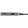 Adapter wieloportowy StarTech.com USB C — USB-C do 4K 60Hz HDMI 2.0, przepustowość zasilania 100W — 3-portowy koncentrator USB 10 Gb/s — przenośna mini stacja dokująca USB Type-C — kabel 10 inch (25cm)
