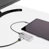 Adapter wieloportowy StarTech.com USB C — USB-C do 4K 60Hz HDMI 2.0, przepustowość zasilania 100W — 3-portowy koncentrator USB 10 Gb/s — przenośna mini stacja dokująca USB Type-C — kabel 10 inch (25cm)