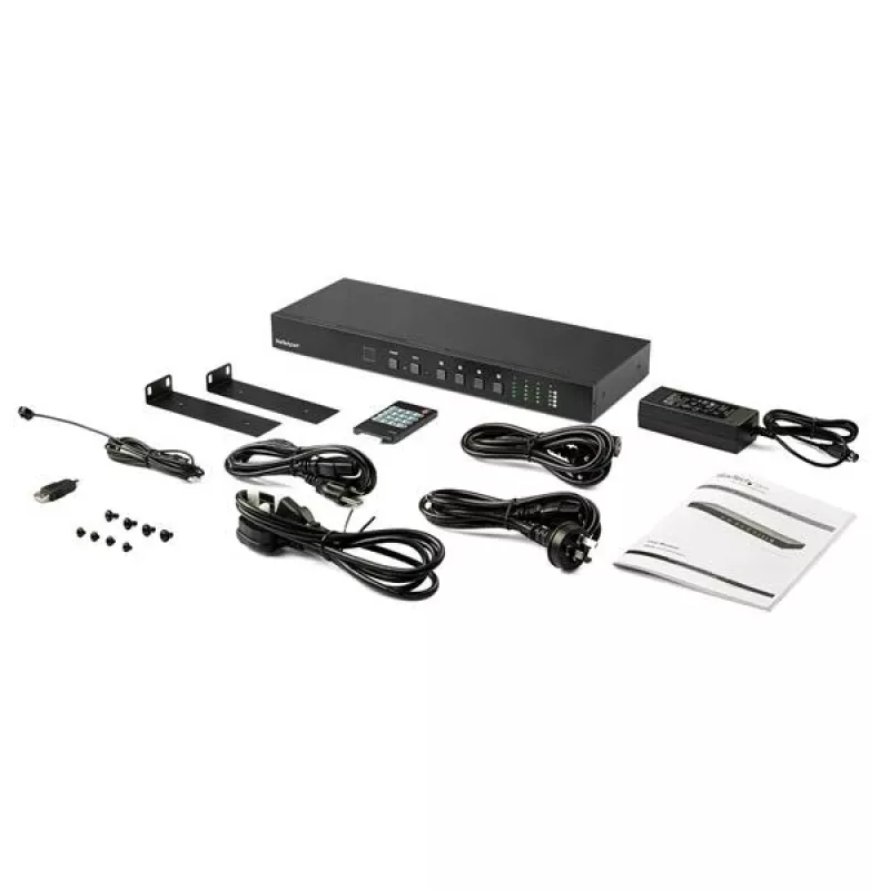 StarTech.com 4x4 Przełącznik matrycowy HDMI z kontrolą audio i Ethernet – 4K 60Hz