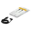 StarTech.com 3ft (1m) Wytrzymały kabel USB A na Lightning - Czarny 90° Kątowy Wytrzymały Wzmocniony Włóknem Aramidowym Kabel USB Typu A na Lightning do Ładowania/Synchronizacji - Certyfikat Apple MFi - iPhone