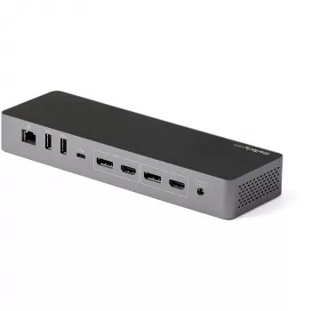 Stacja dokująca USB C StarTech.com dla Macbook Pro/Air-M1/M2/M3/M4, kompatybilna z Thunderbolt, HDMI/DisplayPort, Dual 4K 60Hz/Single 8K, laptopowa stacja dokująca USB Type-C, zasilanie 96W, USB 10Gbps