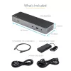 Stacja dokująca USB C StarTech.com dla Macbook Pro/Air-M1/M2/M3/M4, kompatybilna z Thunderbolt, HDMI/DisplayPort, Dual 4K 60Hz/Single 8K, laptopowa stacja dokująca USB Type-C, zasilanie 96W, USB 10Gbps