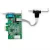 Karta PCI Express z 2 portami szeregowymi RS232 StarTech.com - Karta kontrolera hosta szeregowego PCIe RS232 - PCIe na szeregowy DB9 - 16950 UART - Karta rozszerzeń niskoprofilowa - Windows i Linux