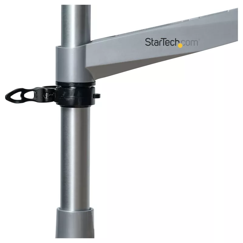 Uchwyt do monitora na biurko StarTech.com z ramieniem przegubowym – VESA lub Apple iMac/Thunderbolt lub monitor ultrapanoramiczny do 14 kg – przegubowy, regulowany wysokością pojedynczy uchwyt na słupie montowany do biurka – zacisk/przelotka