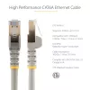 StarTech.com 7m CAT6a kabel Ethernet - 10 Gigabit ekranowany bezzaczepowy RJ45 100W PoE Patch Cord - 10GbE STP kabel sieciowy z odciążeniem - Szary Indywidualnie testowany/Okablowanie certyfikowane UL/TIA