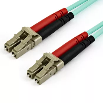 StarTech.com 7m (22ft) LC/UPC do LC/UPC OM4 wielomodowy kabel światłowodowy, 50/125µm LOMMF/VCSEL Zipcord, 100G, niska tłumienność wtrąceniowa – LSZH zworka światłowodowa