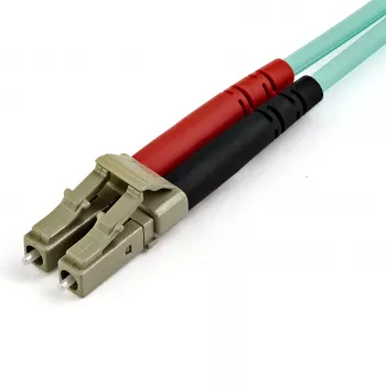 StarTech.com 7m (22ft) LC/UPC do LC/UPC OM4 wielomodowy kabel światłowodowy, 50/125µm LOMMF/VCSEL Zipcord, 100G, niska tłumienność wtrąceniowa – LSZH zworka światłowodowa