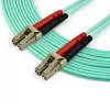 StarTech.com 7m (22ft) LC/UPC na LC/UPC OM3 wielomodowy kabel światłowodowy, full duplex 50/125µm kabel zipcord, 100G, niska tłumienność wtrąceniowa, złącze światłowodowe LSZH