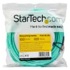 StarTech.com 15m (50ft) LC/UPC do LC/UPC OM3 wielomodowy kabel światłowodowy, pełny dupleks, 50/125µm, kabel typu zipcord, 100G, niskie tłumienie wtrąceniowe, LSZH, zworka światłowodowa
