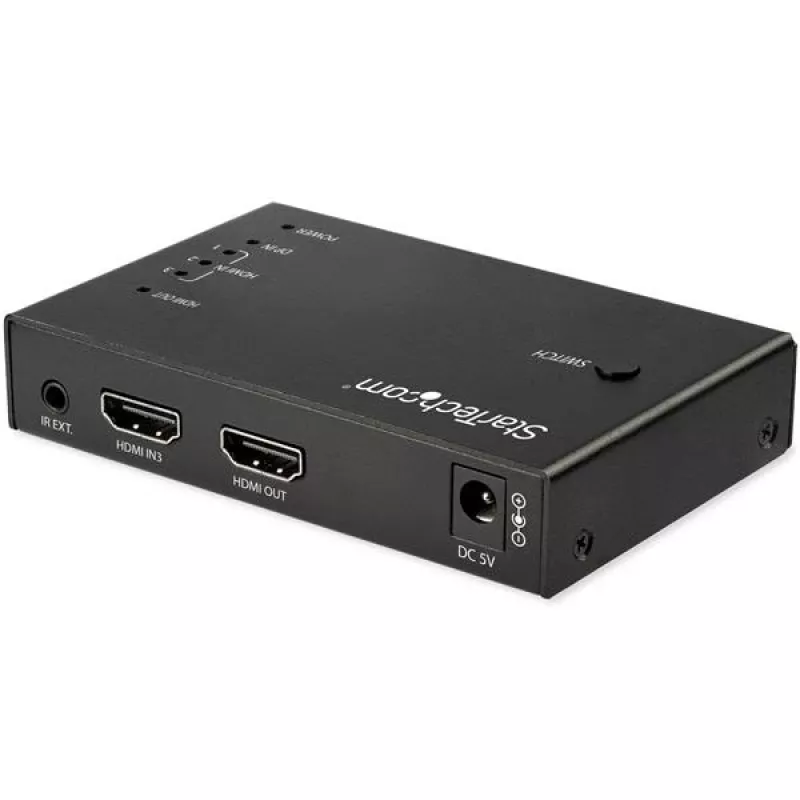 StarTech.com 4-portowy przełącznik wideo HDMI - 3x HDMI i 1x DisplayPort - 4K 60Hz