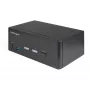 StarTech.com 2-portowy przełącznik KVM Dual Monitor HDMI – 4K 60 Hz Ultra HD HDR – biurkowy przełącznik KVM HDMI 2.0 4K z 2-portowym hubem USB 3.0 (5 Gb/s) i 4x USB 2.0 HID, audio – przełączanie skrótami klawiszowymi – TAA