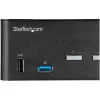 StarTech.com 2-portowy przełącznik KVM Dual Monitor HDMI – 4K 60 Hz Ultra HD HDR – biurkowy przełącznik KVM HDMI 2.0 4K z 2-portowym hubem USB 3.0 (5 Gb/s) i 4x USB 2.0 HID, audio – przełączanie skrótami klawiszowymi – TAA