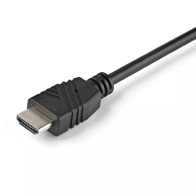 StarTech.com 2-portowy przełącznik KVM HDMI - 4K 60 Hz - Kompaktowy 2-portowy przełącznik KVM UHD/Ultra HD USB do komputera stacjonarnego ze zintegrowanymi kablami 1,2 m i audio - zasilany magistralą i zdalne przełączanie - MacBook ThinkPad