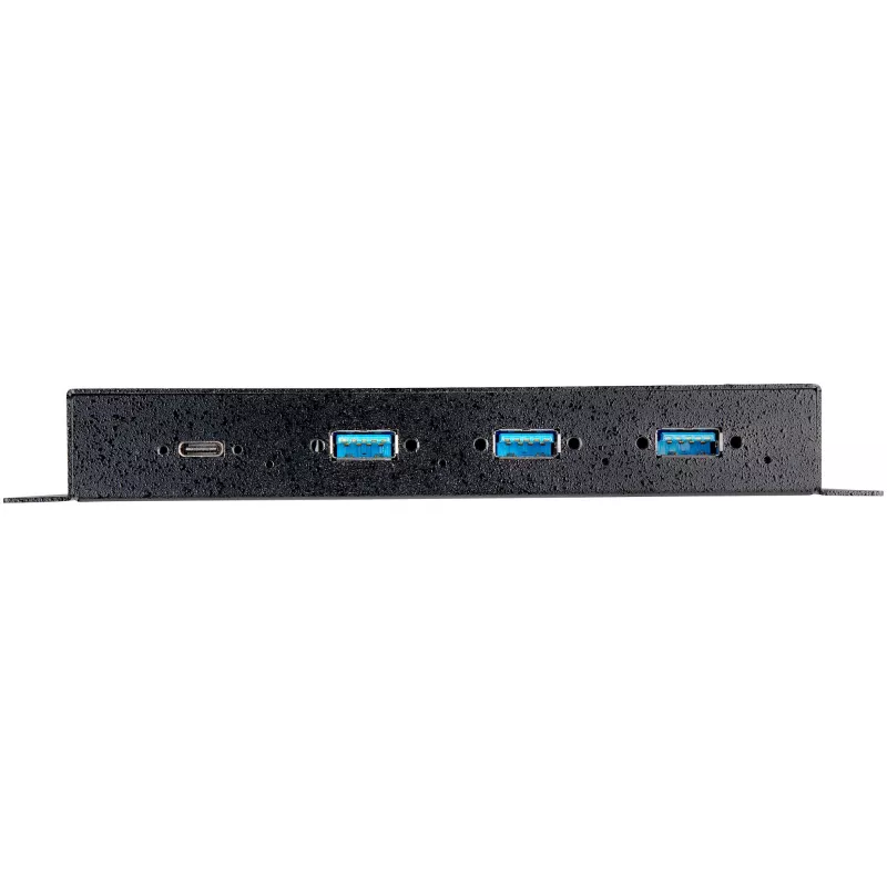StarTech.com 4-portowy hub USB-C 10 Gb/s - metalowy przemysłowy hub USB typu C z 3xUSB-A i 1xUSB-C - ochrona przed ESD i przepięciami - host USB-C lub USB-A - samozasilany, montowalny hub USB 3.2/3.1 Gen 2