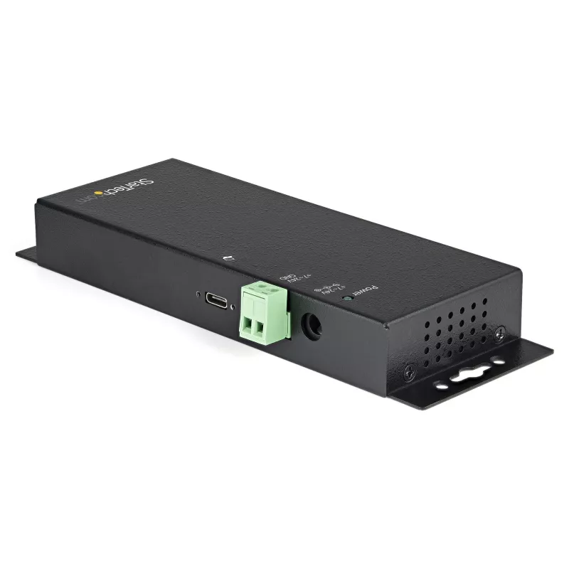 StarTech.com 4-portowy hub USB-C 10 Gb/s - metalowy przemysłowy hub USB typu C z 3xUSB-A i 1xUSB-C - ochrona przed ESD i przepięciami - host USB-C lub USB-A - samozasilany, montowalny hub USB 3.2/3.1 Gen 2