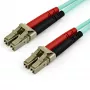Kabel światłowodowy wielomodowy StarTech.com 15 m (50 stóp) LC/UPC na LC/UPC OM4, włókno LOMMF/VCSEL 50/125 µm Zipcord, 100G, niskie tłumienie wtrąceniowe - zworka światłowodowa LSZH